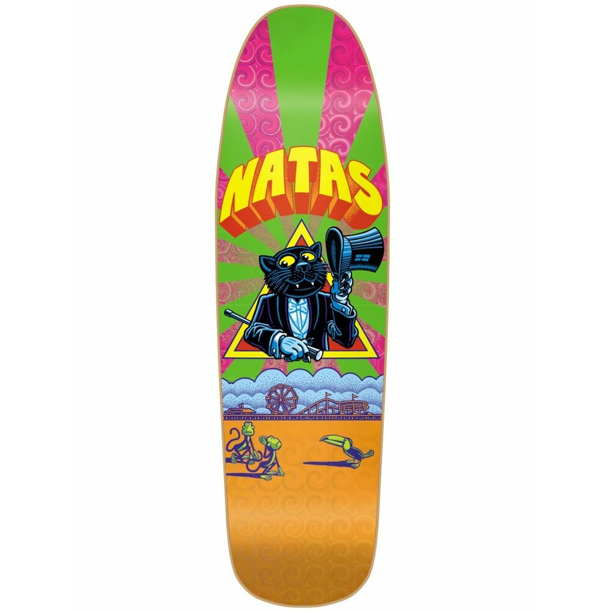 101, 101 Natas Panther Screen Print Skateboard Deck - 9.25" Multi