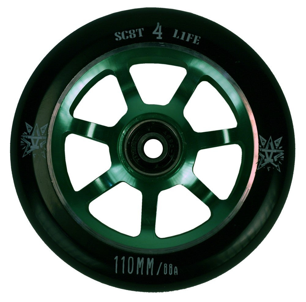 841, 841 Delta Scooter Wheel 110mm - Green