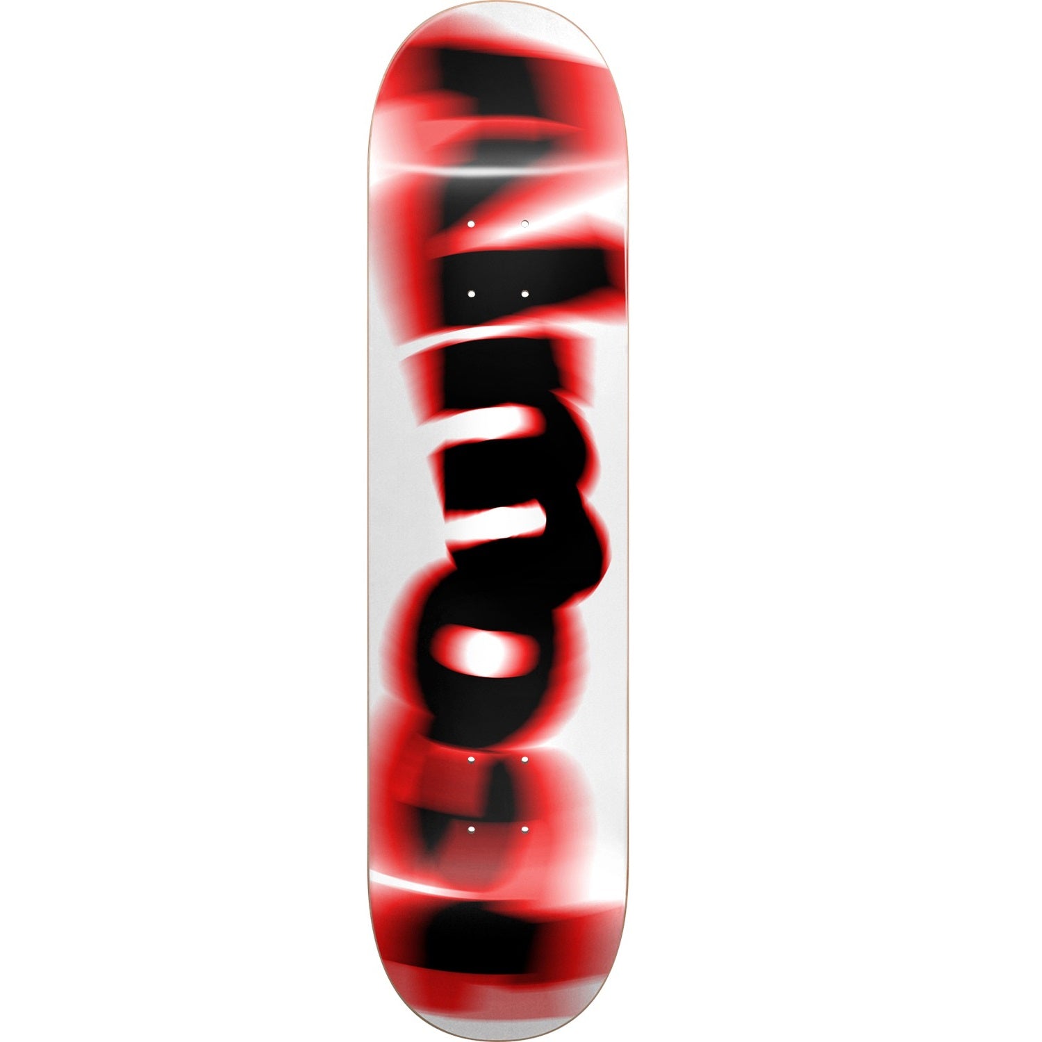 Almost, Almost Spin Blur Hybrid Skateboard Deck - 7.37" White/Red