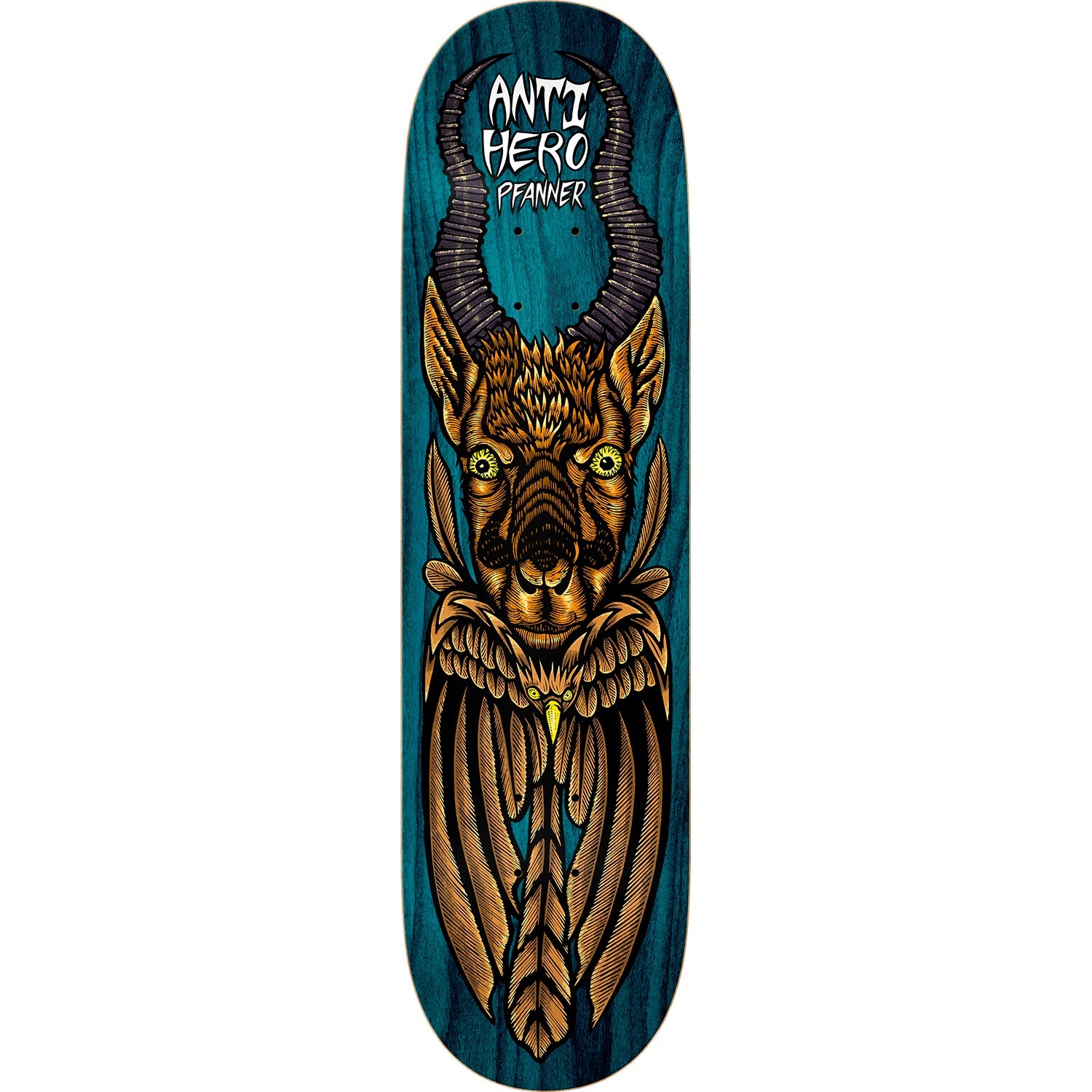 Anti Hero, Anti Hero Chris Pfanner Totem Skateboard Deck - 8.25"