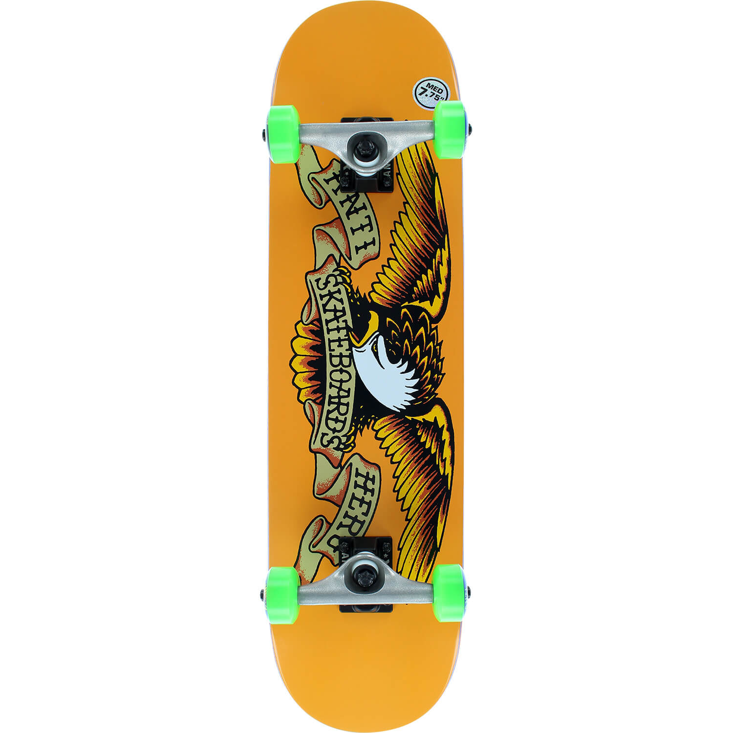 Anti Hero, Anti Hero Complete Skateboard Classic Eagle 7.75" - Orange