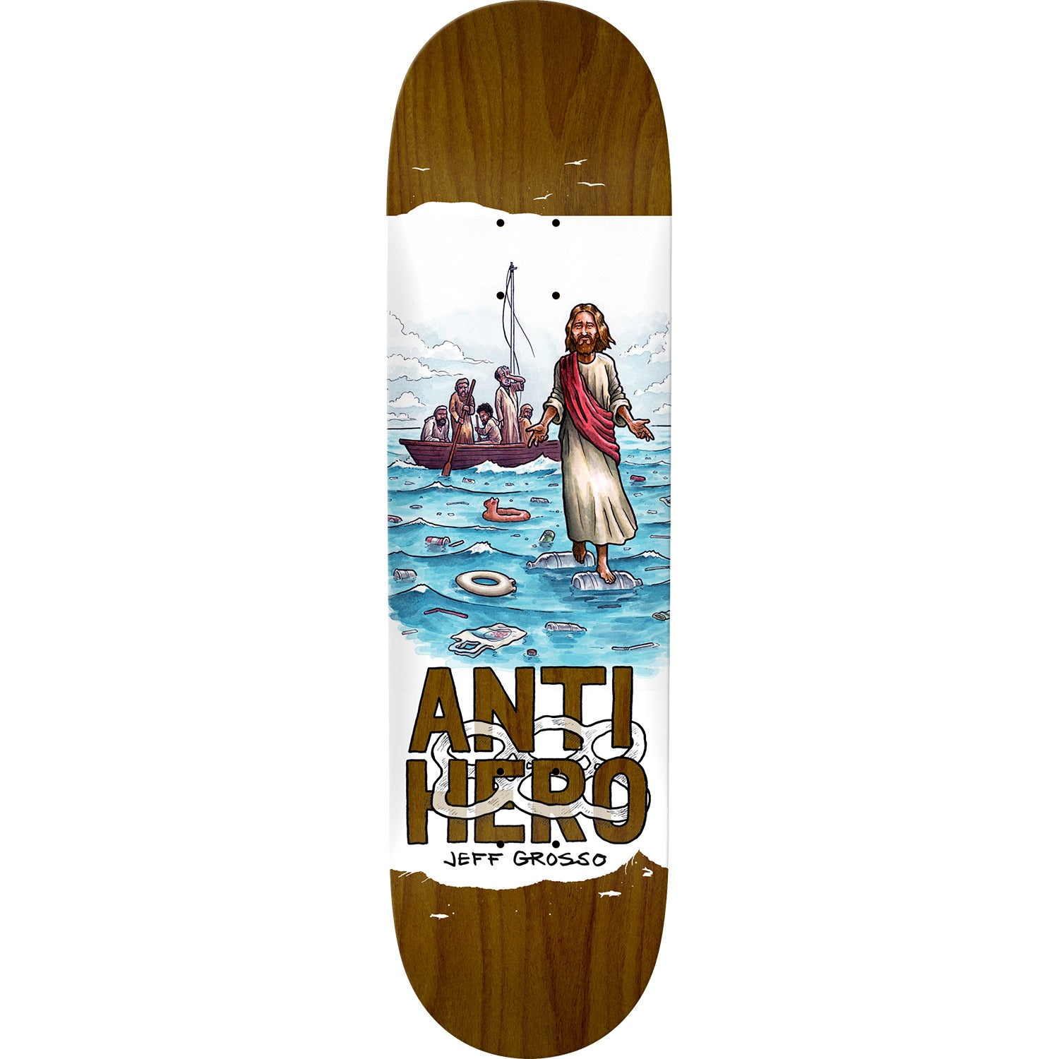 Anti Hero, Anti Hero Jeff Grosso Plastics Skateboard Deck - 8.75"