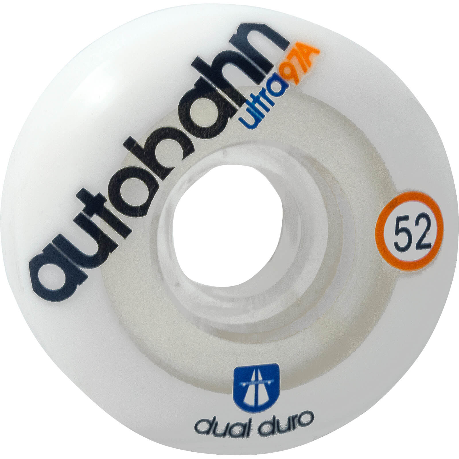 Autobahn, Autobahn Wheels Dual Durometer Ultra Classics 52mm 97a - White/Clear (Set)