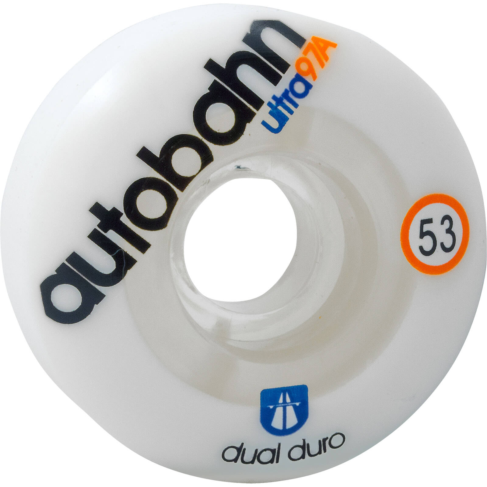 Autobahn, Autobahn Wheels Dual Durometer Ultra Classics 53mm 97a - White/Clear (Set)