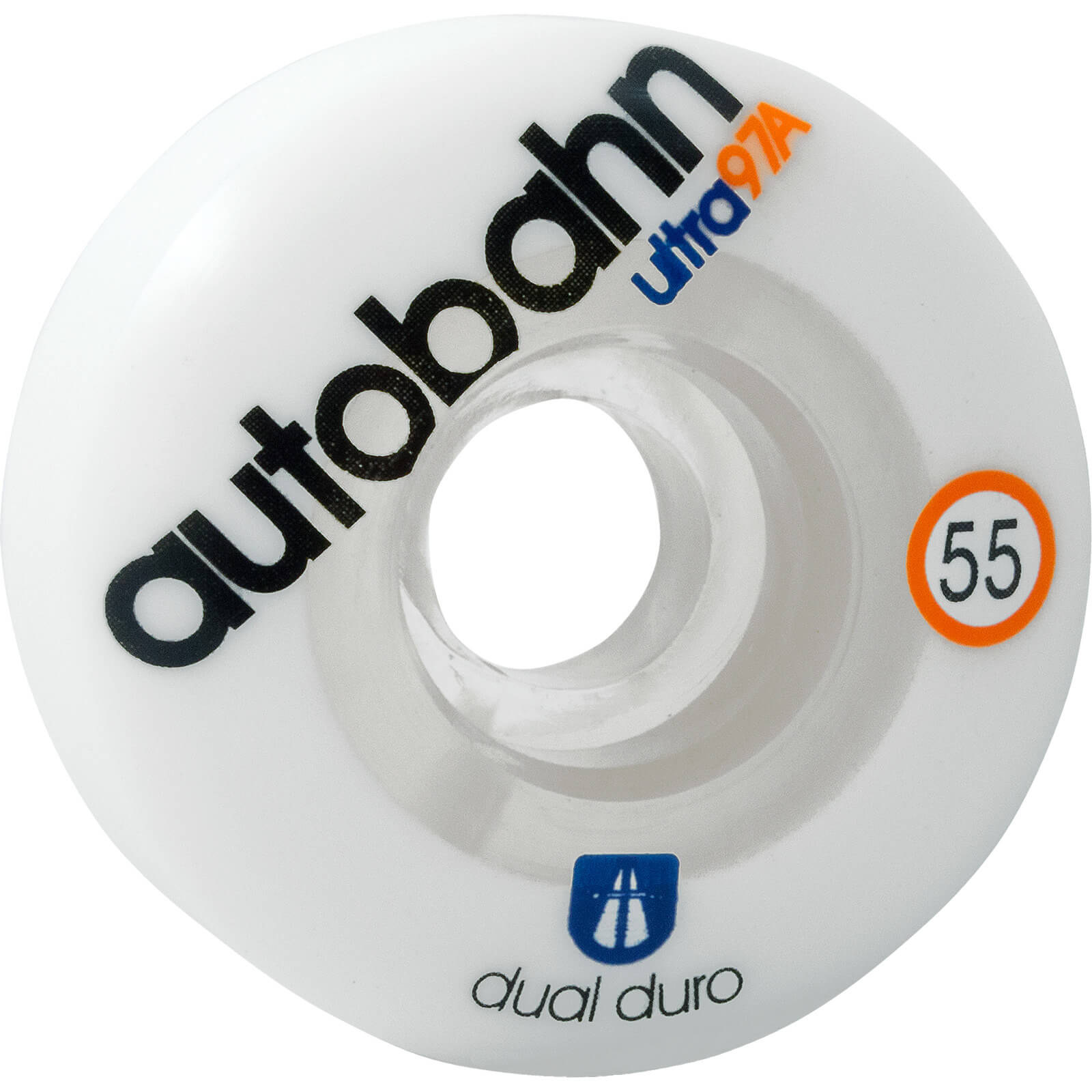 Autobahn, Autobahn Wheels Dual Durometer Ultra Classics 55mm 97a - White/Clear (Set)