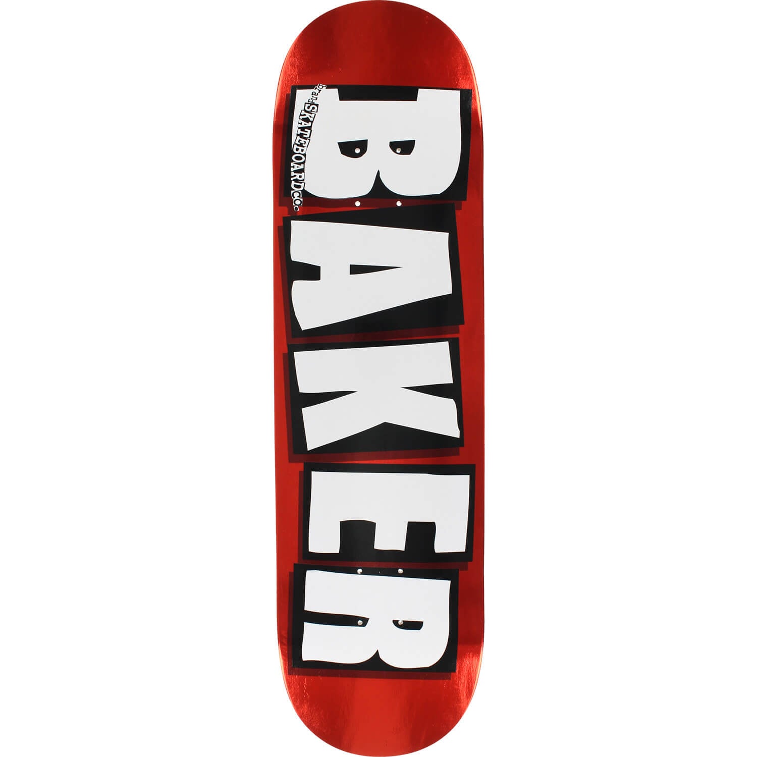 Baker, Baker Brand Logo Foil Red Skateboard Deck - 8.0"