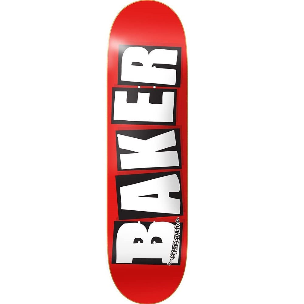 Baker, Baker Brand Logo Mini Skateboard Deck - 7.3" Red/White