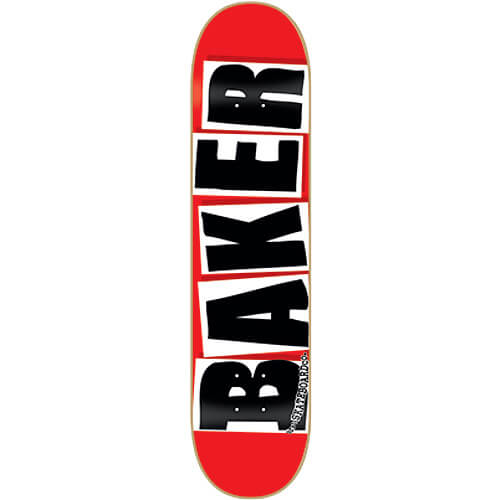 Baker, Baker Brand Logo Skateboard Deck 7.88" - Red/Black