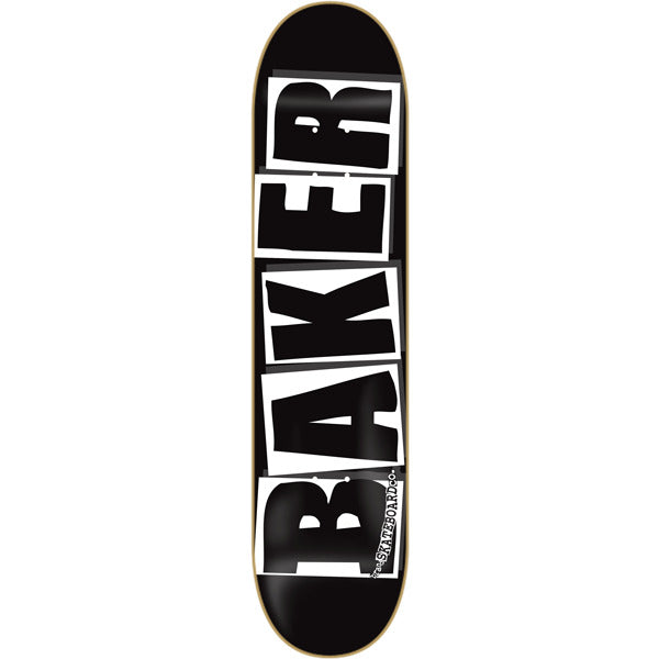 Baker, Baker Brand Logo Skateboard Deck - 8.0" Black/White