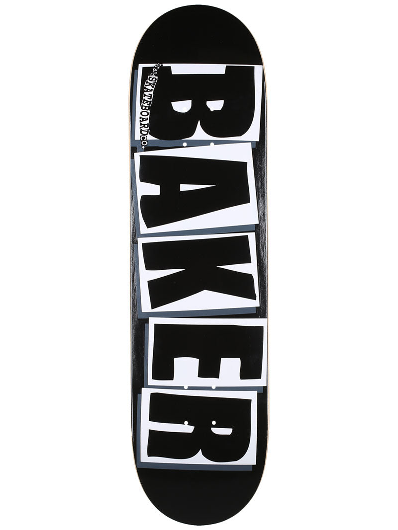 Baker, Baker Brand Logo Skateboard Deck - 8.25" Black/White