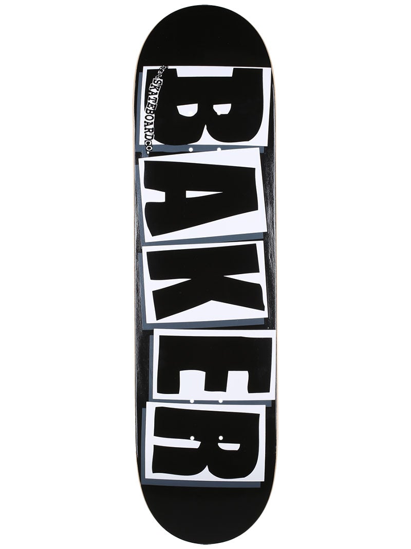 Baker, Baker Brand Logo Skateboard Deck - 8.47" Black/White