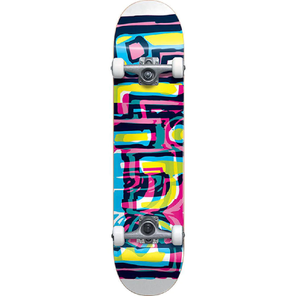 Blind, Blind Logo Glitch Youth FP Skateboard Complete - 7.25'' White