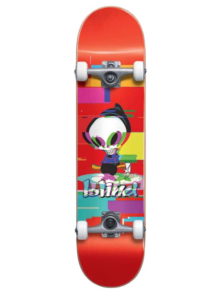 Blind, Blind Reaper Glitch FP Premium Skateboard Complete - 7.75" Red