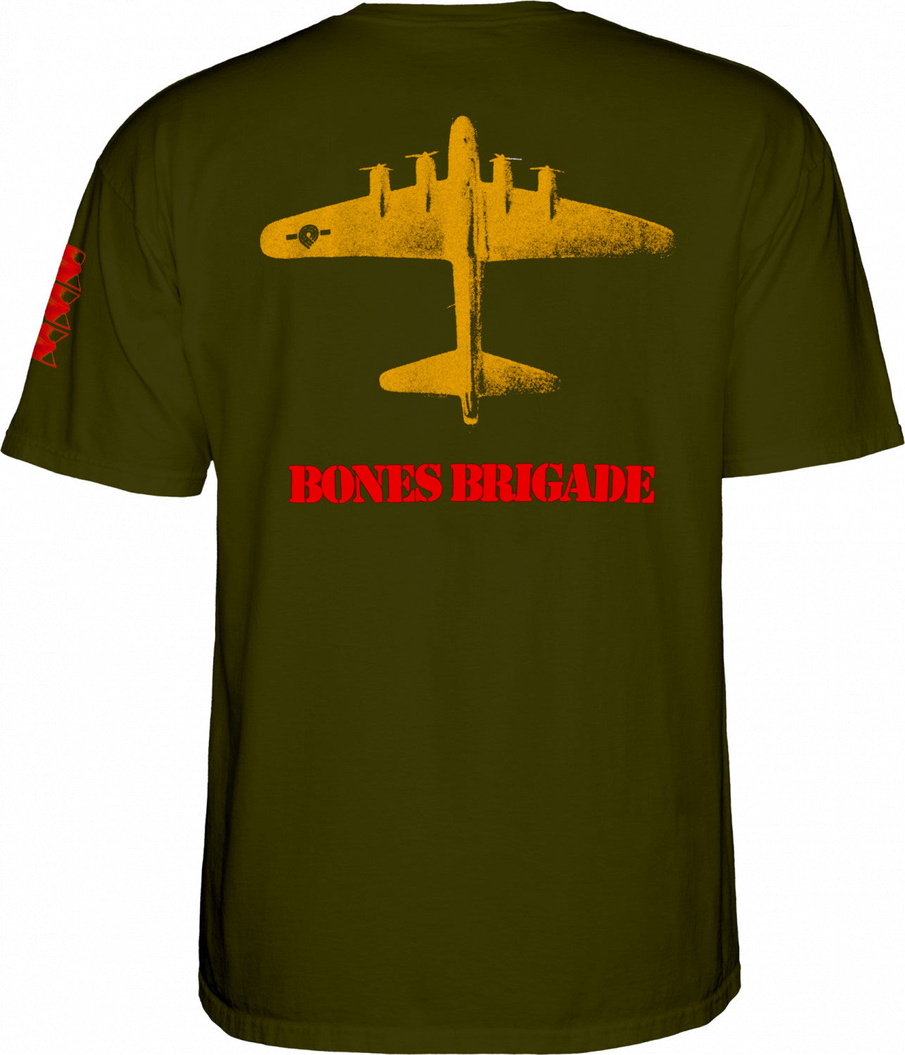 Bones Brigade, Bones Brigade Bomber T-shirt - Military Green