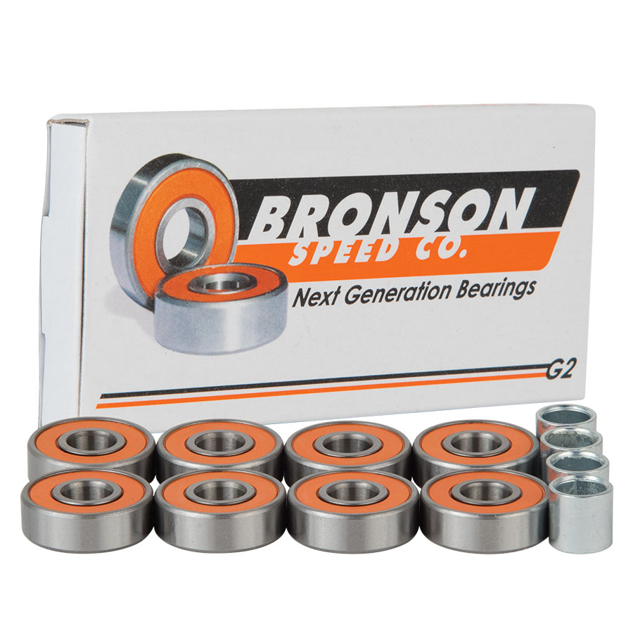 Bronson, Bronson G2 Bearings Single Set Pack with Spacers+Washers