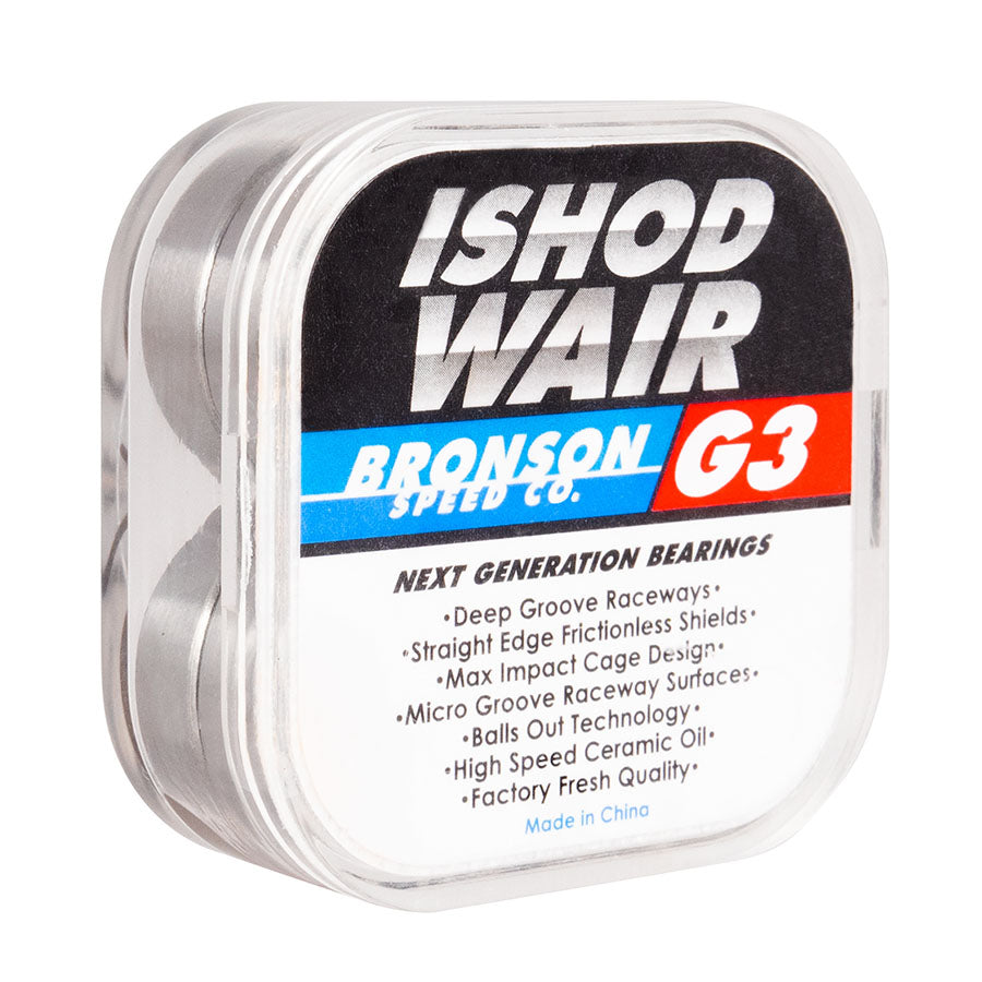 Bronson, Bronson Ishod Wair Pro G3 Skateboard Bearings (8 Pack)