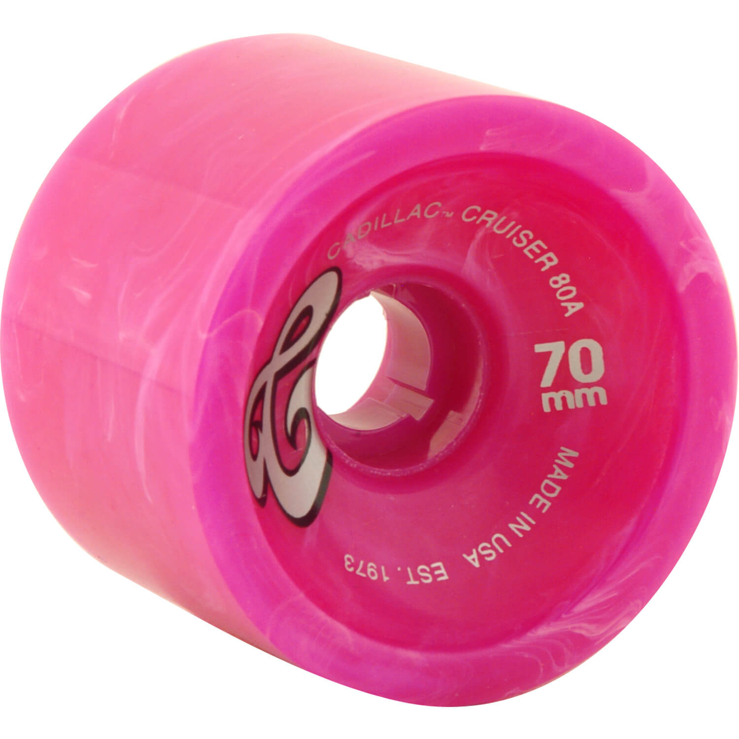 Cadillac, Cadillac Cruisers Lonboard Wheels 70mm 80a - Pink Marble (Set of 4)