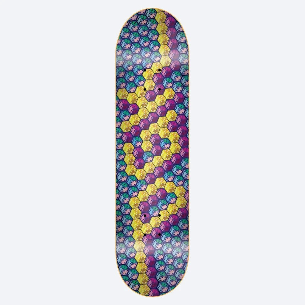 DGK, DGK Dicey Hologram Skateboard Deck - 8.0" Multi