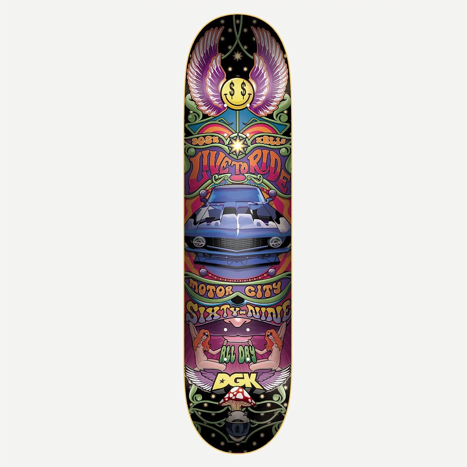 DGK, DGK Ghetto Psych Kalis Skateboard Deck - 8.1" Multi