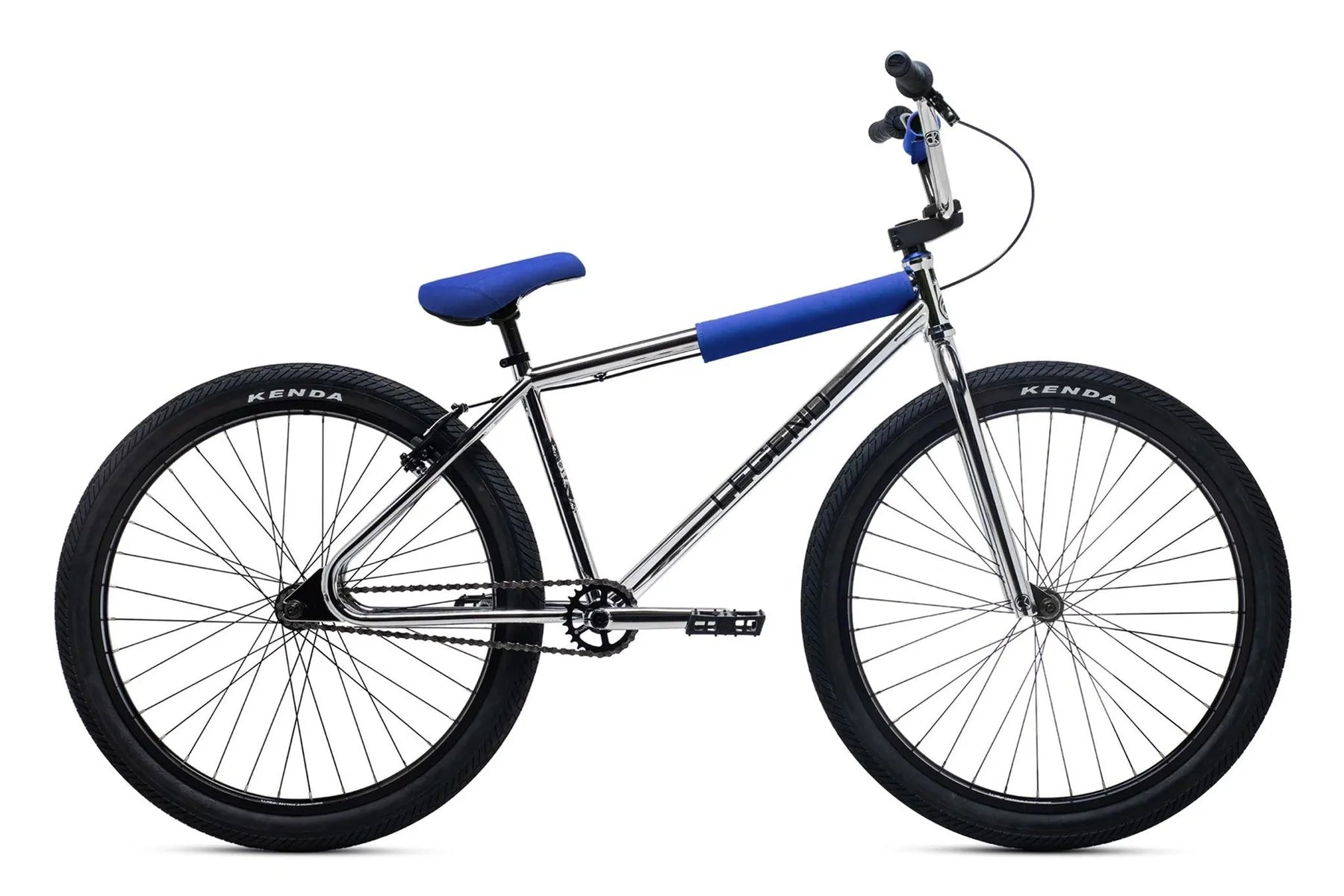 DK, DK Legend Retro Cruiser 26" Complete BMX Bike - Chrome/Blue