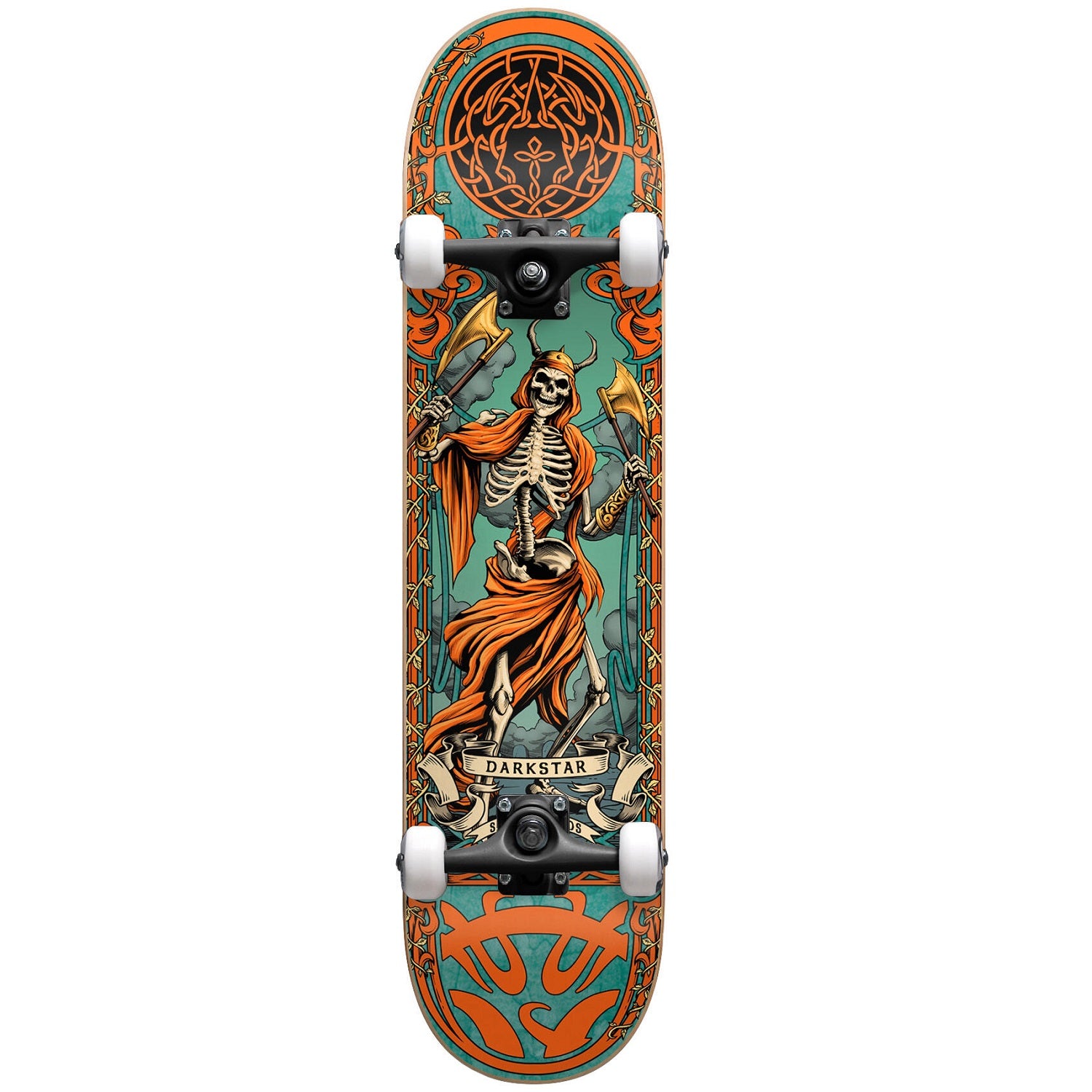 Darkstar, Darkstar Axe FP Premium Skateboard Complete - 8.0" Orange