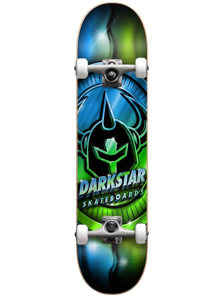 Darkstar, Darkstar Complete Anodize Youth FP Soft Wheels - 7.25" Lime/Blue