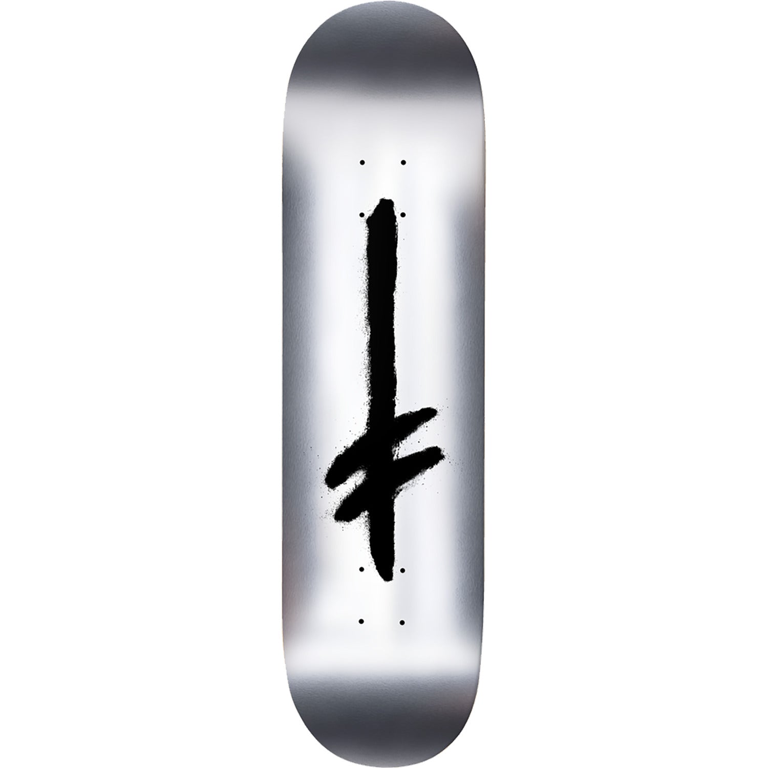 Deathwish, Deathwish Credo Skateboard Deck - 8.0" Silver Foil/Black