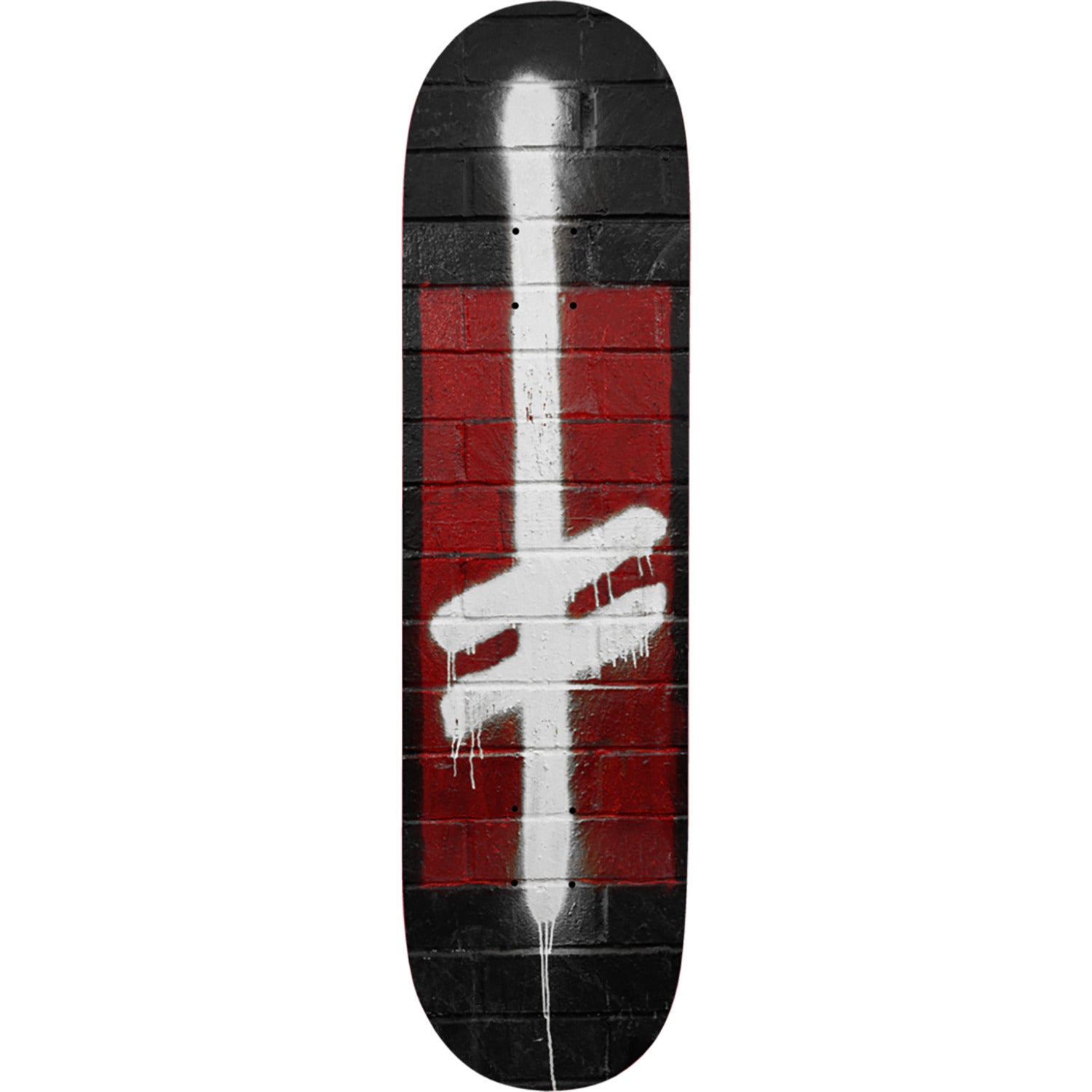 Deathwish, Deathwish Power Logo Skateboard Deck - 8.75" Black/Red/White