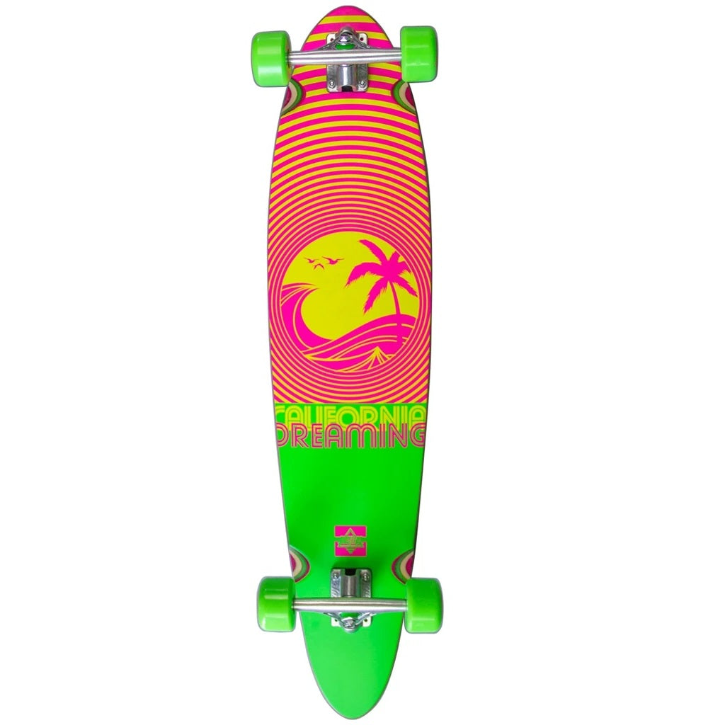 Dusters, Dusters California Deaming Longboard Complete - 40" Neon Green