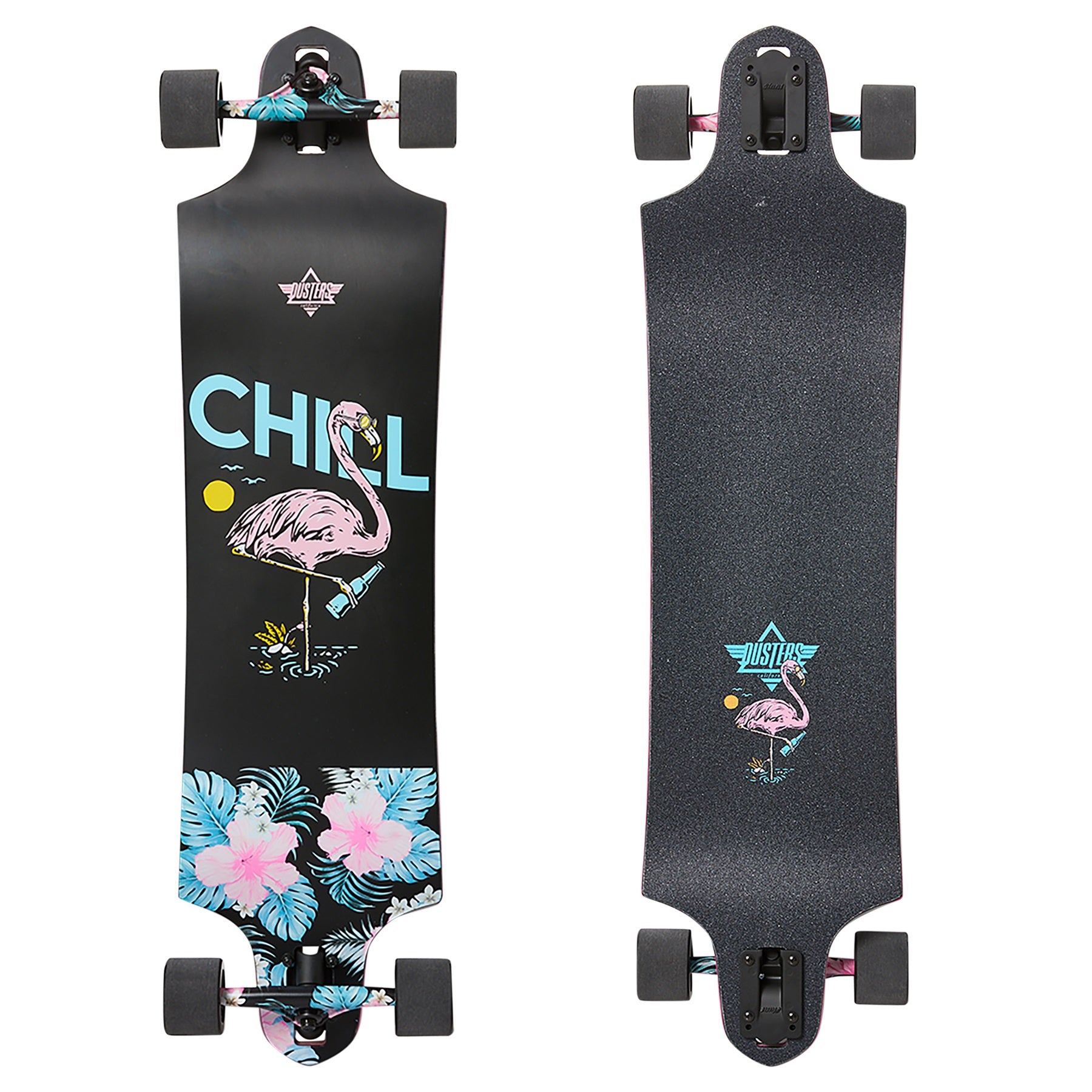 Dusters, Dusters Chill Complete Longboard - 38" Black