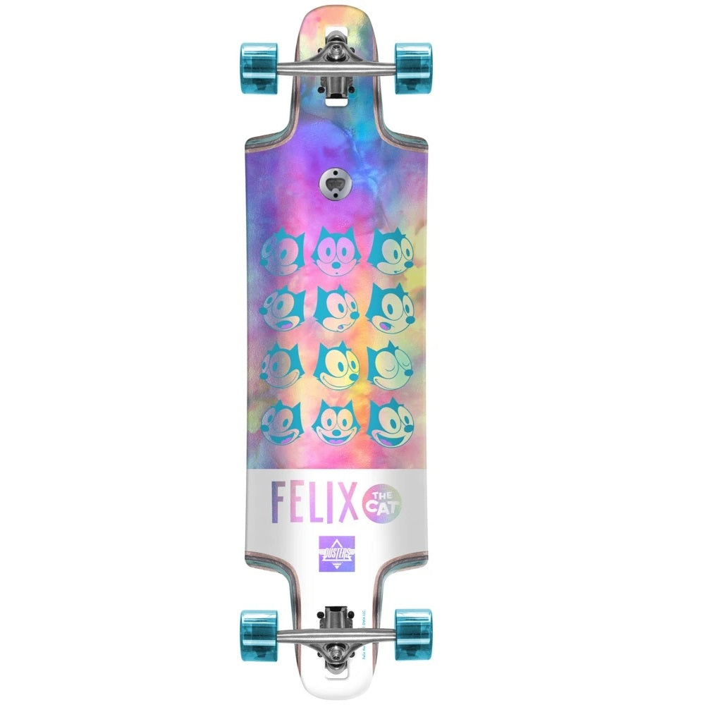 Dusters, Dusters Felix Chrome Drop Through Complete Longboard - 36"