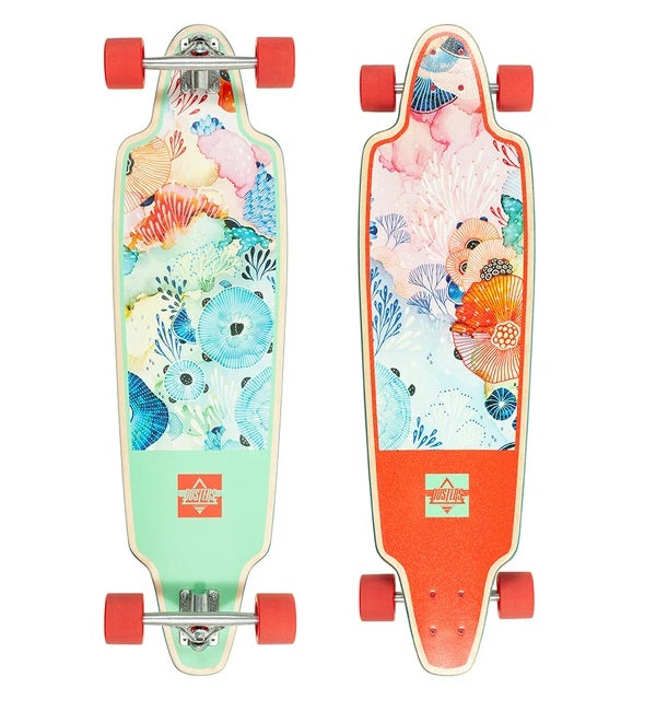 Dusters, Dusters Yellena Longboard Complete 38" - Mint/Red