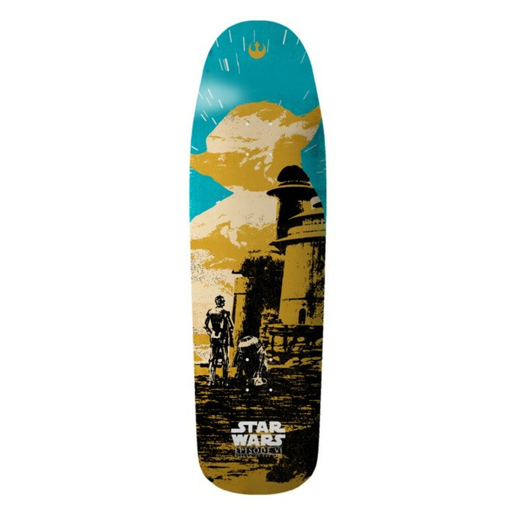 Element, Element Star Wars Yoda 80's Shape Skateboard Deck - 9.25"