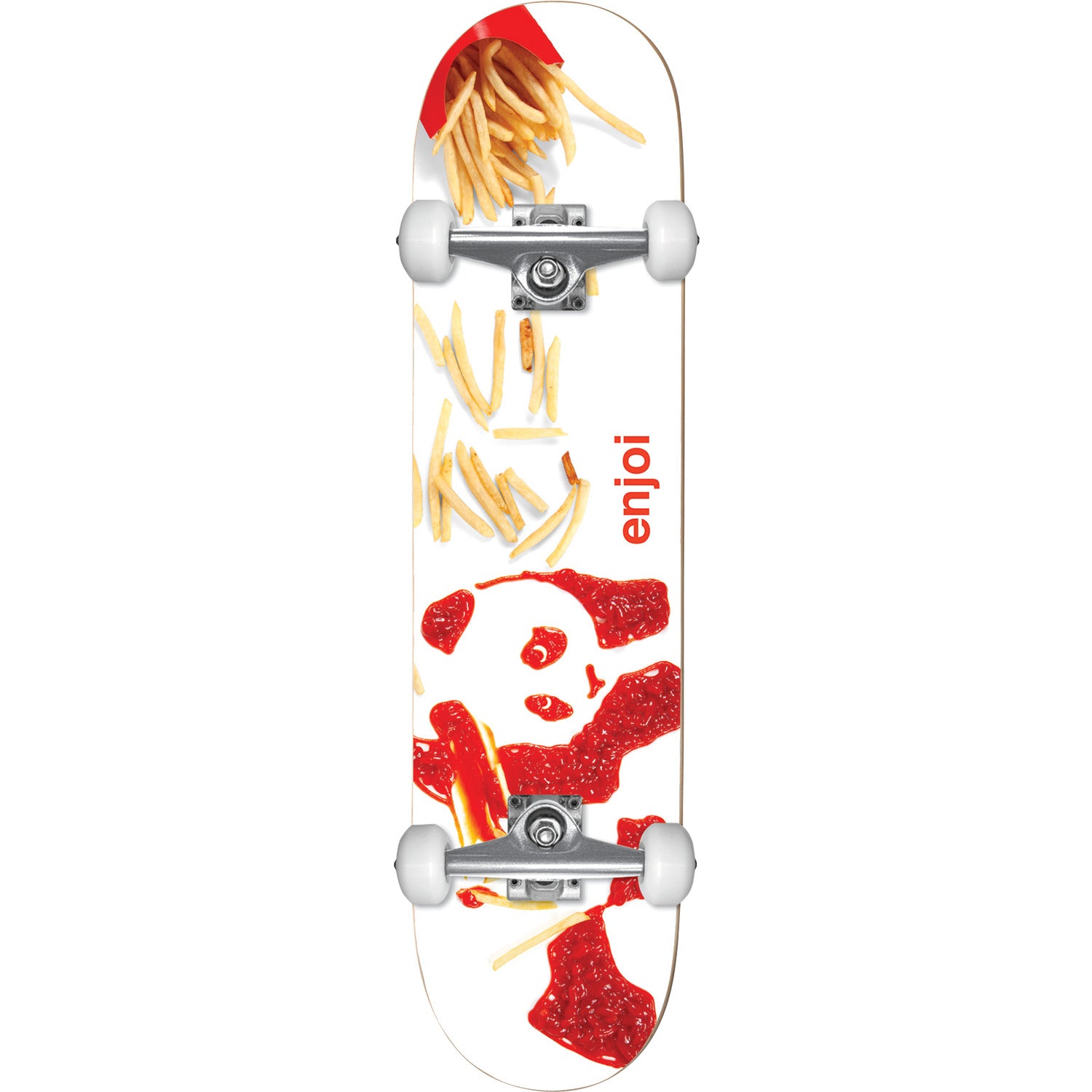 Enjoi, Enjoi Fries Mini FP Skateboard Complete - 7.0" White