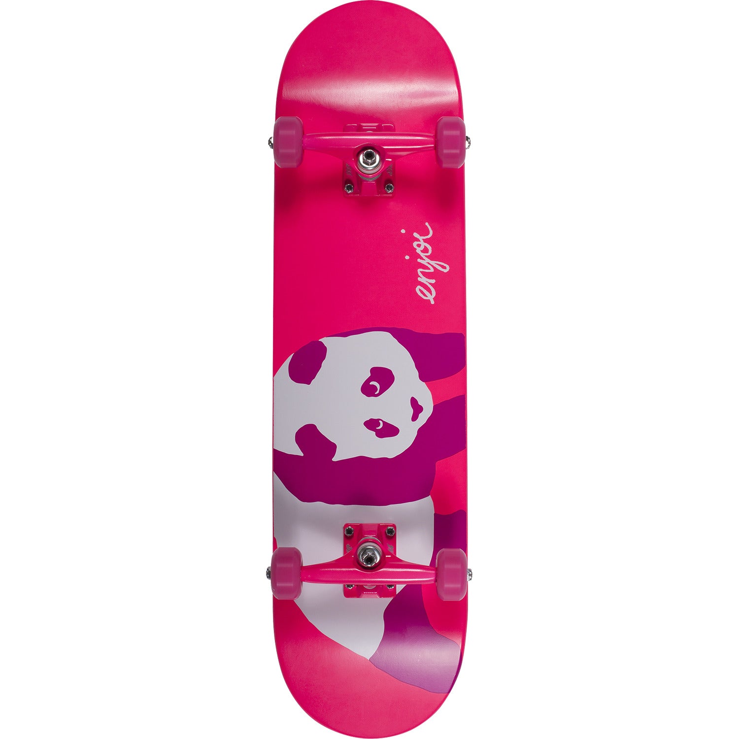 Enjoi, Enjoi Hi My Name Is Pinky Complete Skateboard 8" - Neon Pink