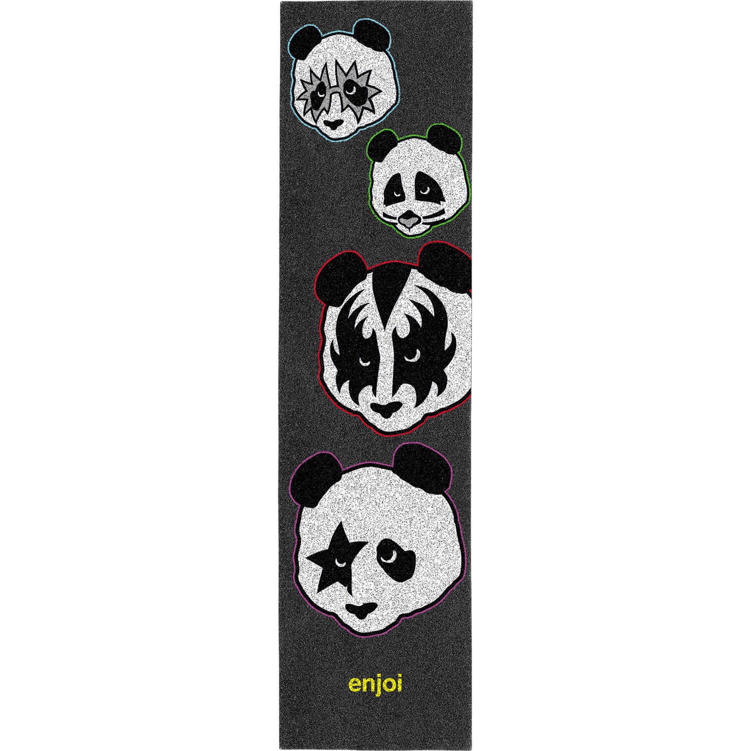 Enjoi, Enjoi Kiss Single Sheet Griptape 9"x33" - Black