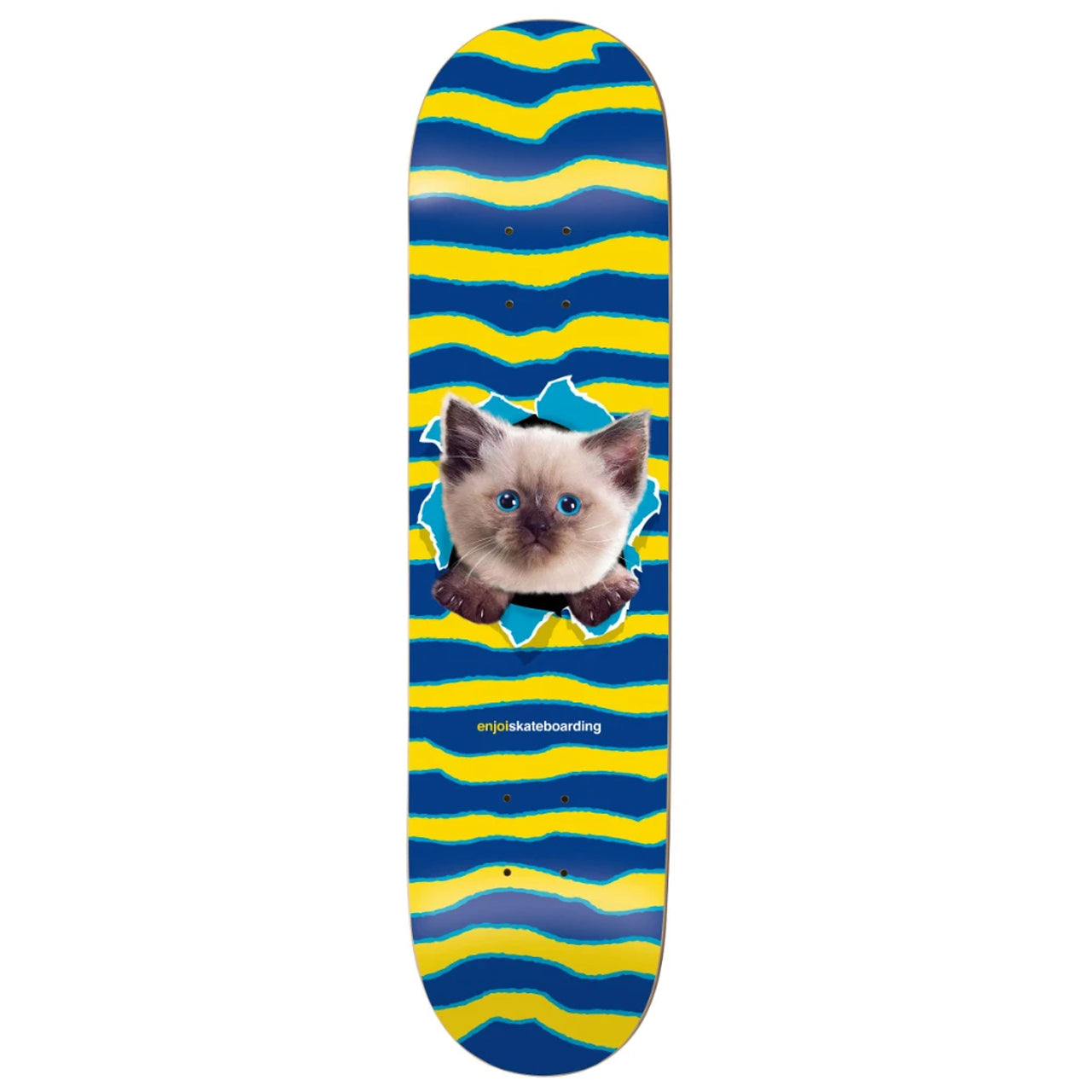 Enjoi, Enjoi Kitten Ripper HYB Skateboard Deck - 8.25" Blue