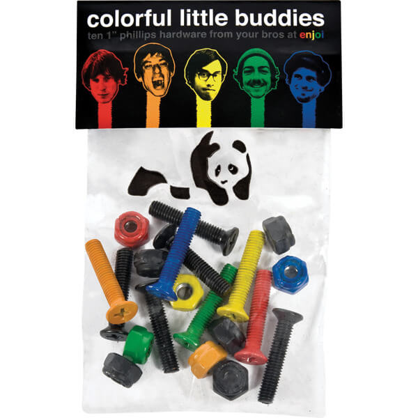 Enjoi, Enjoi Little Buddies Bolts 1" Phillips - Assorted Colors