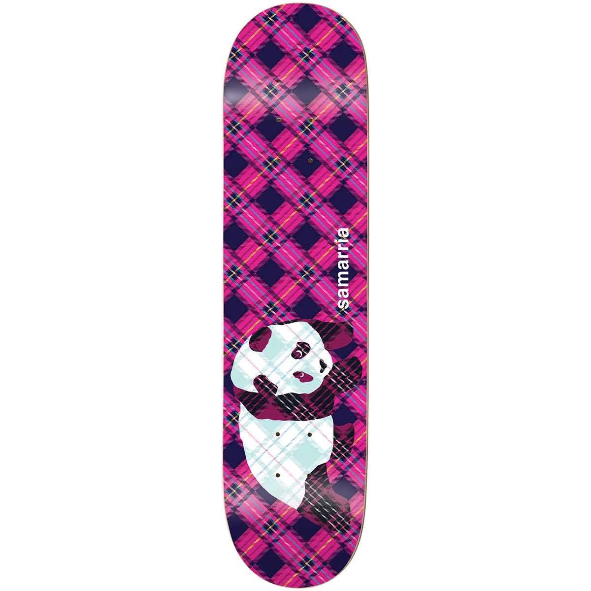 Enjoi, Enjoi Samarria Plaid Panda Super Sap R7 Skateboard Deck - 8.0"