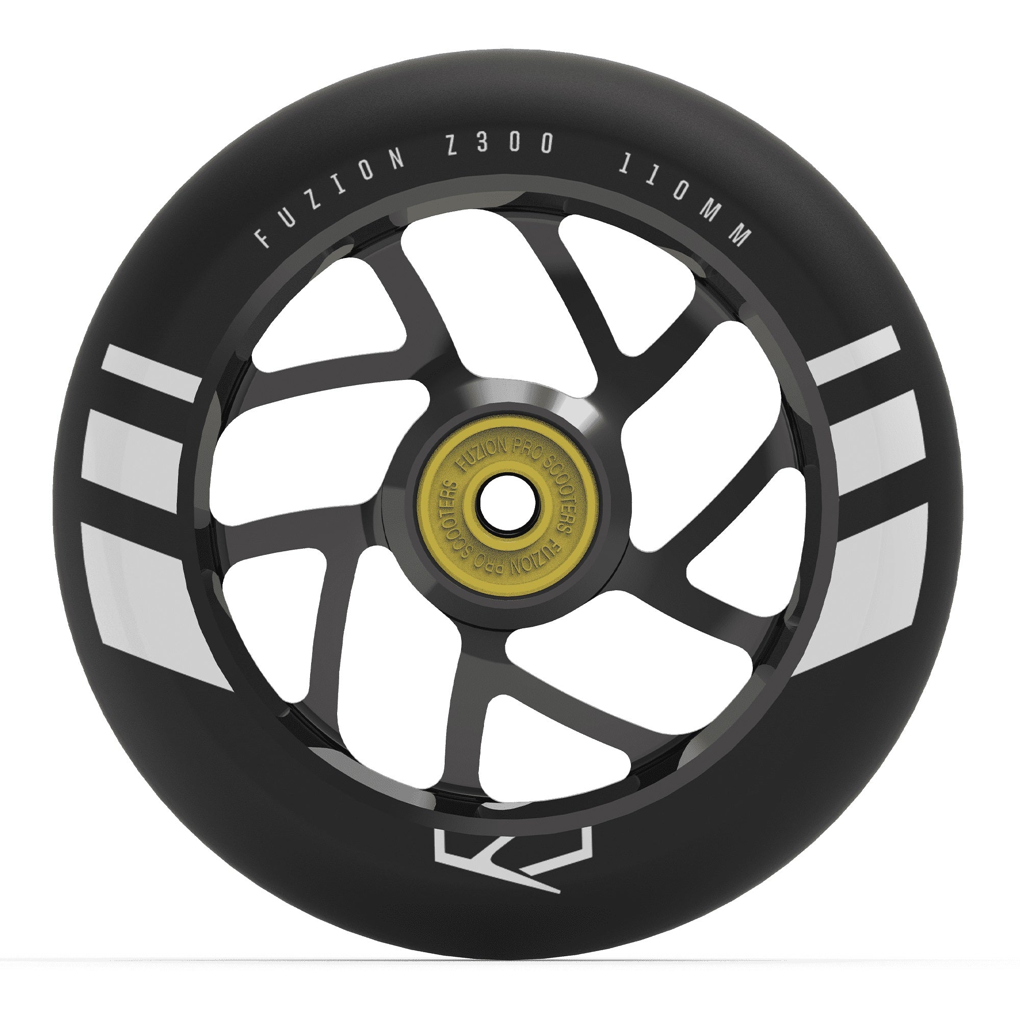 Fuzion, Fuzion Flight Wheels 110mm - Black/Black Core (Pair)