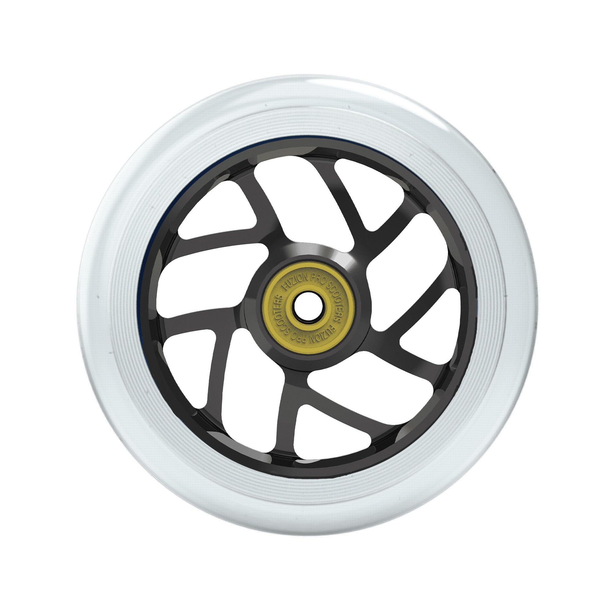 Fuzion, Fuzion Flight Wheels 110mm - Clear/Black Core (Pair)