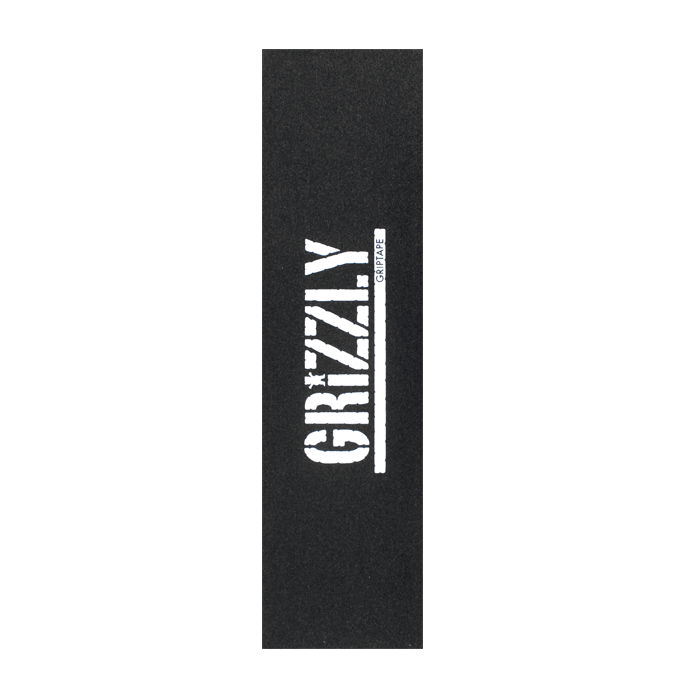 Grizzly, Grizzly Griptape Stamp Print Single Sheet 9"x33" - Black/White