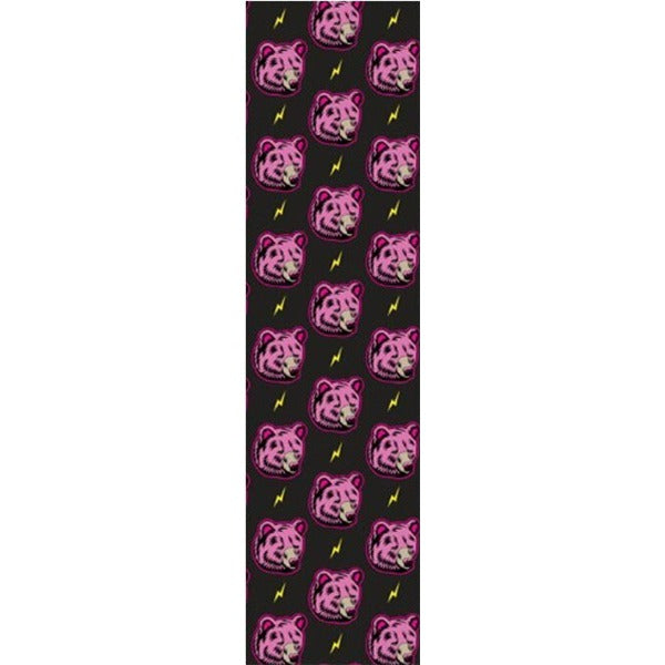 Grizzly, Grizzly High Voltage Single Sheet Griptape - 9"x33" Pink