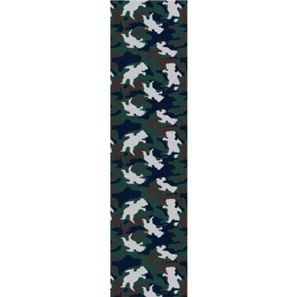 Grizzly, Grizzly OG Bear Warp Single Sheet Griptape - 9"x33" Camo Green