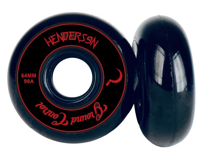 Ground Control, Ground Control CM Henderson Wheels 64mm 90a - Black (Set of 4)