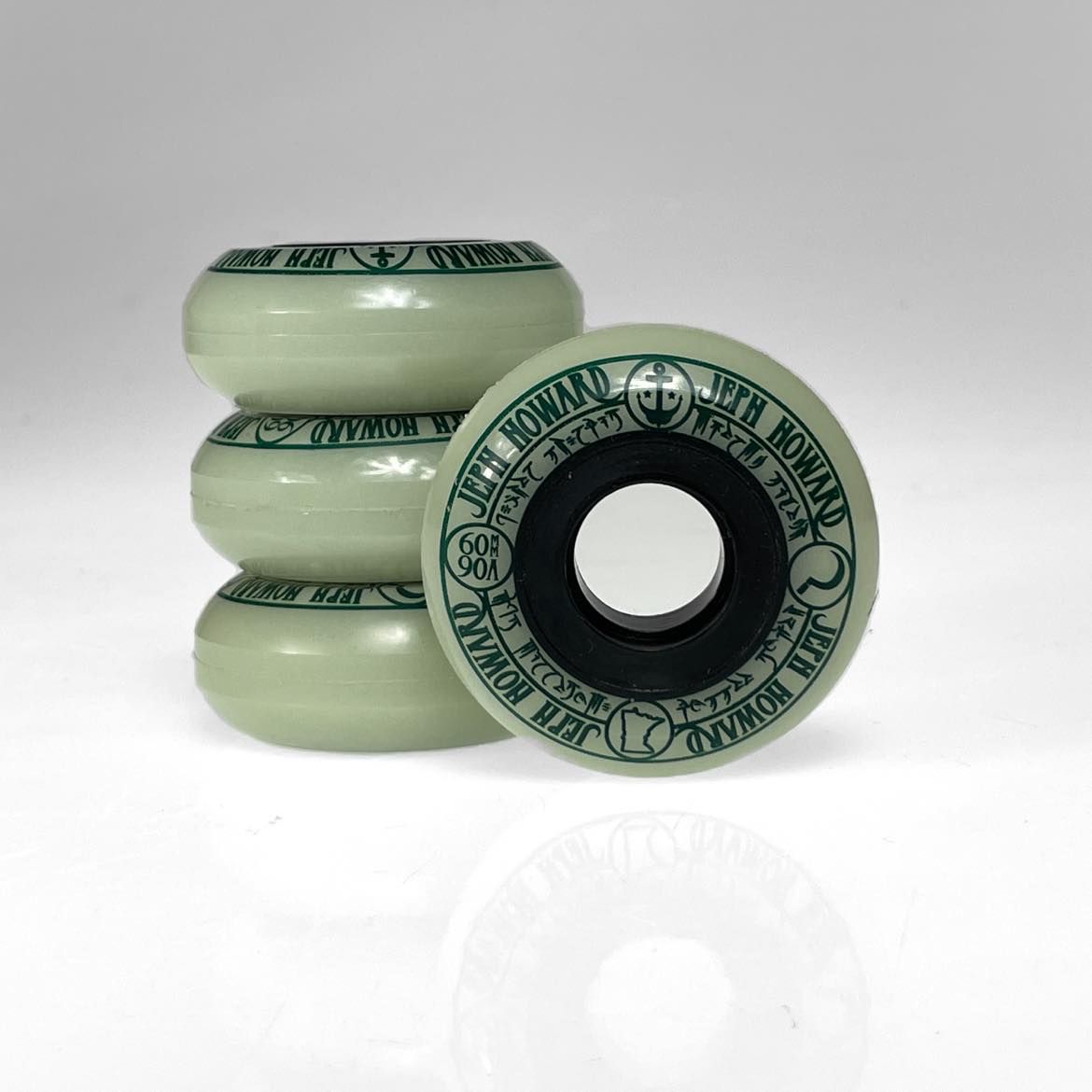 Ground Control, Ground Control Jeph Howard Wheels 60mm 90a - Glow (Set of 4)