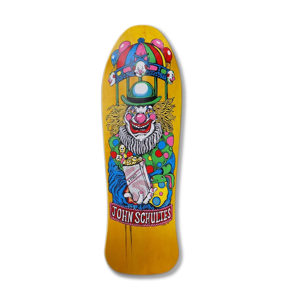 H-Street, H-Street Schultes Klown Reissue Skateboard Deck - 9.9" Assorted