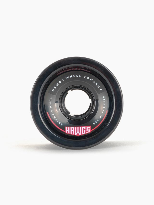 Hawgs, Hawgs 70's Wheels 70mm 78a - Black (Set of 4)