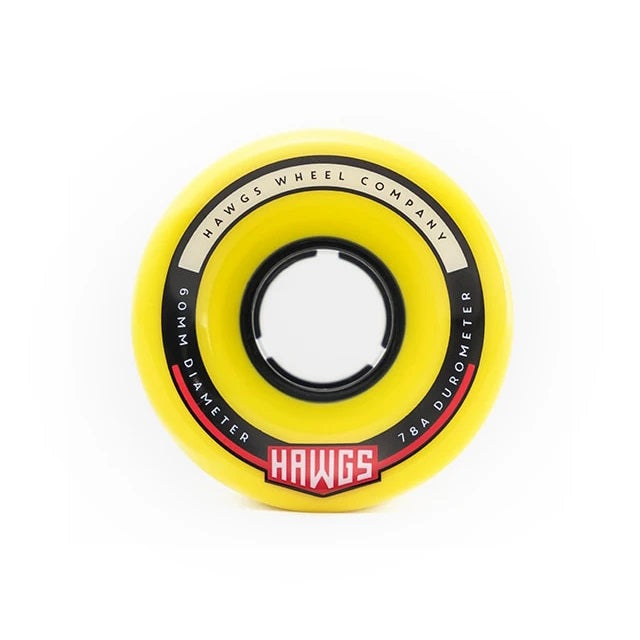 Hawgs, Hawgs Chubby Wheels 60mm 78a - Flat Banana (Set of 4)