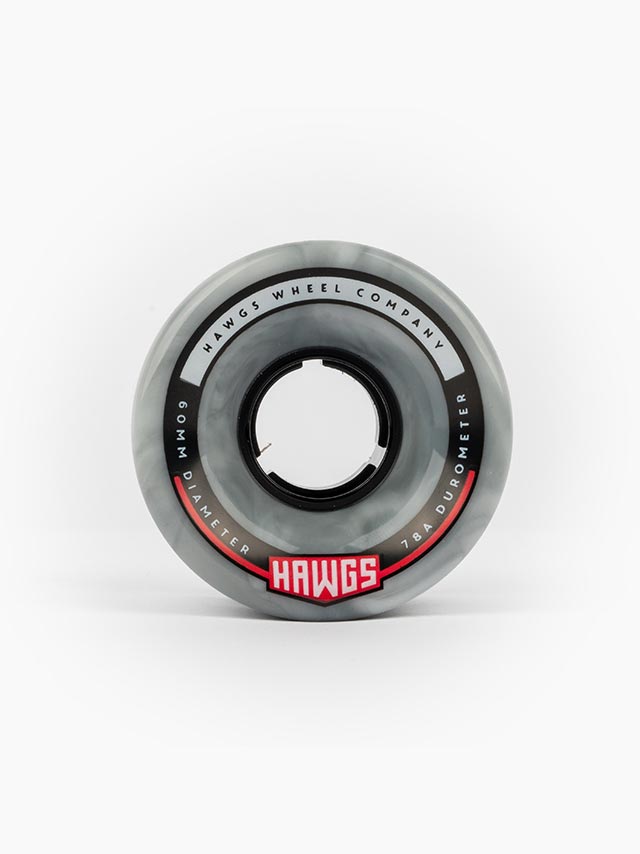 Hawgs, Hawgs Chubby Wheels 60mm 78a - Grey/White (Set of 4)